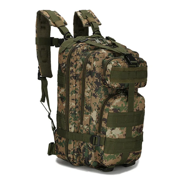 Woodland Digital Black Python Military Tactical Assault Backpack EDC Outdoor Backpack Trekking Backpack - Цвет: Woodland Digital