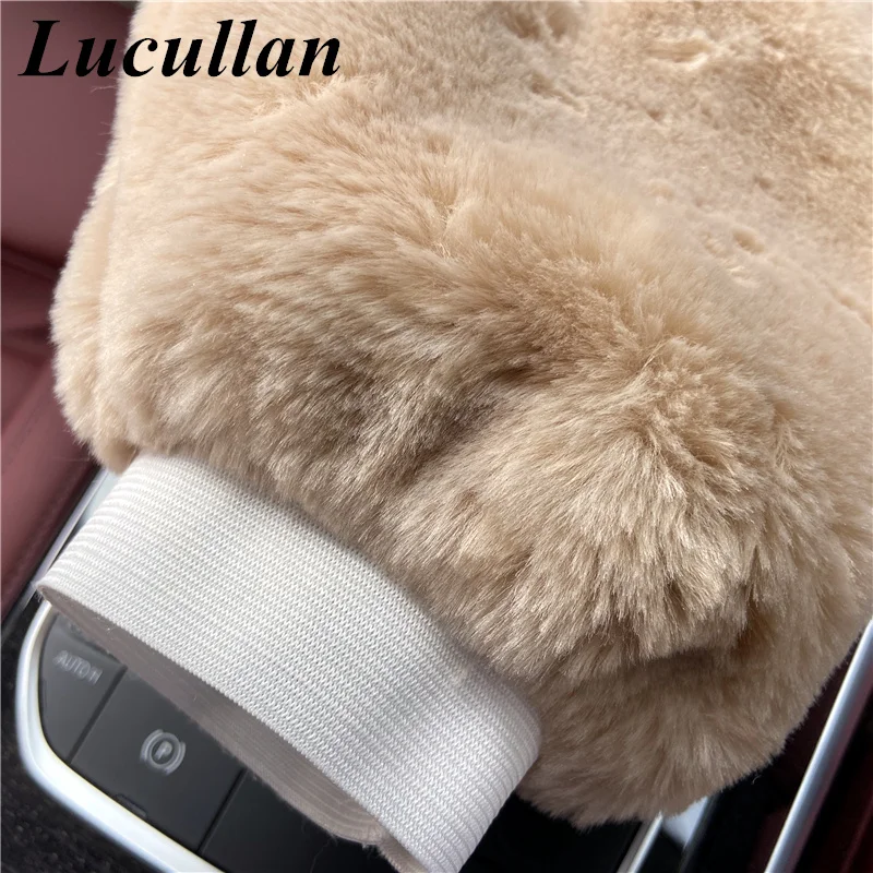 Рукавица Lucullan из искусственной овчины для мытья автомобиля перчатки без царапин