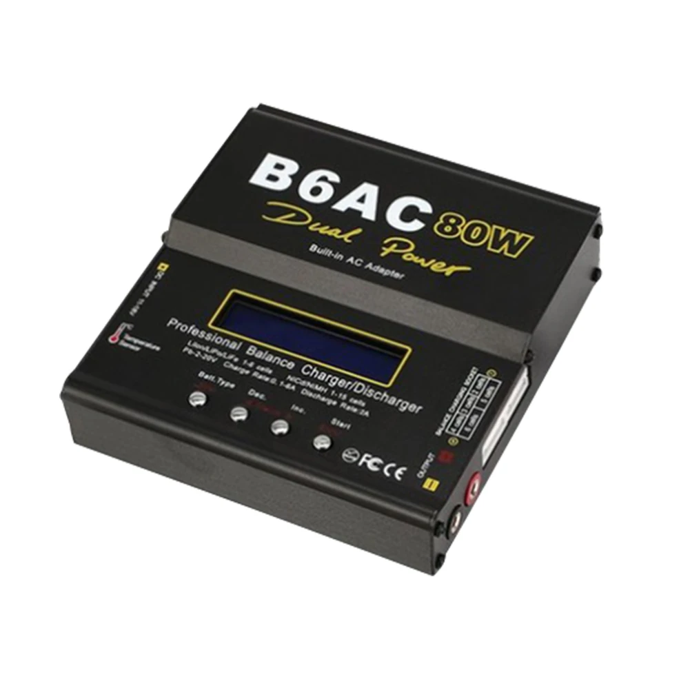 

New Imax B6 AC 80W Balance Charger Discharger Helicopter Drone Airplane Battery for RC Helicopter NiMH Li-ion Battery Charger