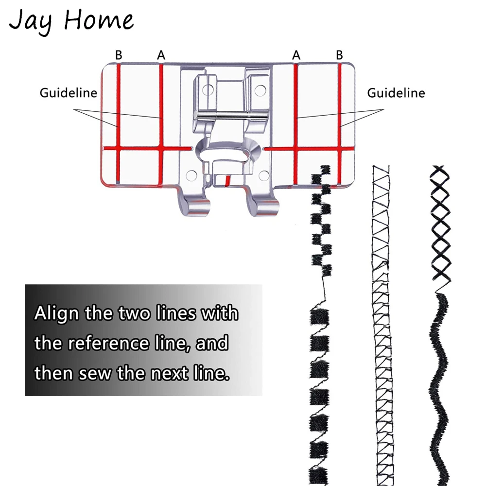 Прижимная лапка для швейной машины регулируемая декоративная направляющая по