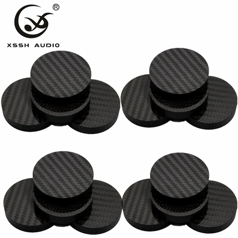 XSSH HIFI 4 шт. большой цилиндр из углеродного волокна усилитель мощности CD книжный
