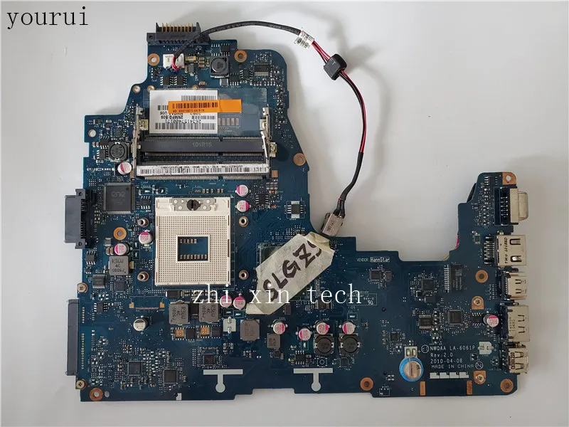 Yourui для Toshiba Satellite A660 A665 Материнская плата ноутбука K000104270 NWQAA LA 6061P тест