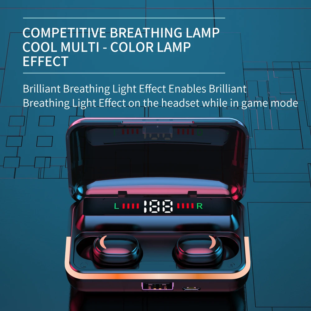 Беспроводная игровая Bluetooth-гарнитура E10 Tws с шумоподавлением и низкой задержкой |