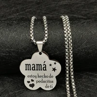 jewelry stainless steel necklace mothers gifts black pendant chains holiday necklaces for women fashion statement jewelry whole