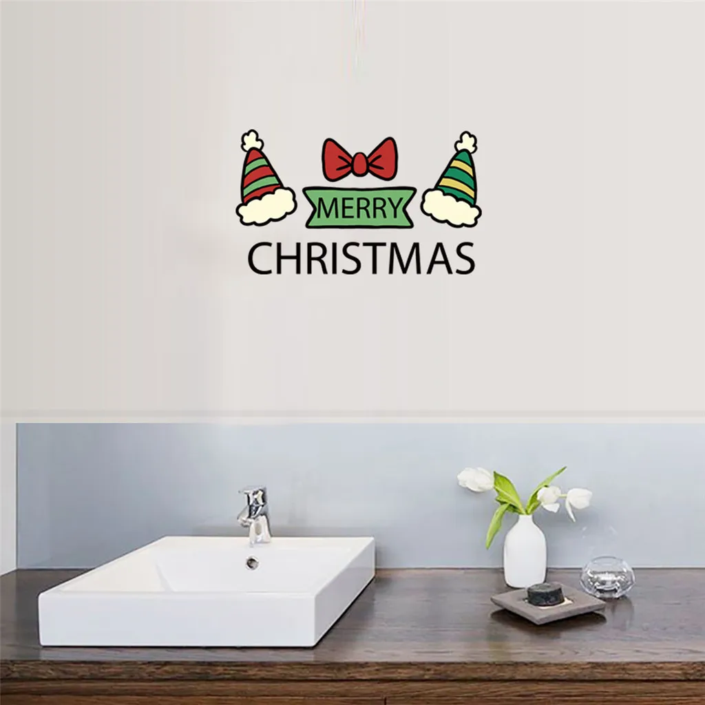 Рождественские креативные настенные наклейки для мобильного телефона с
