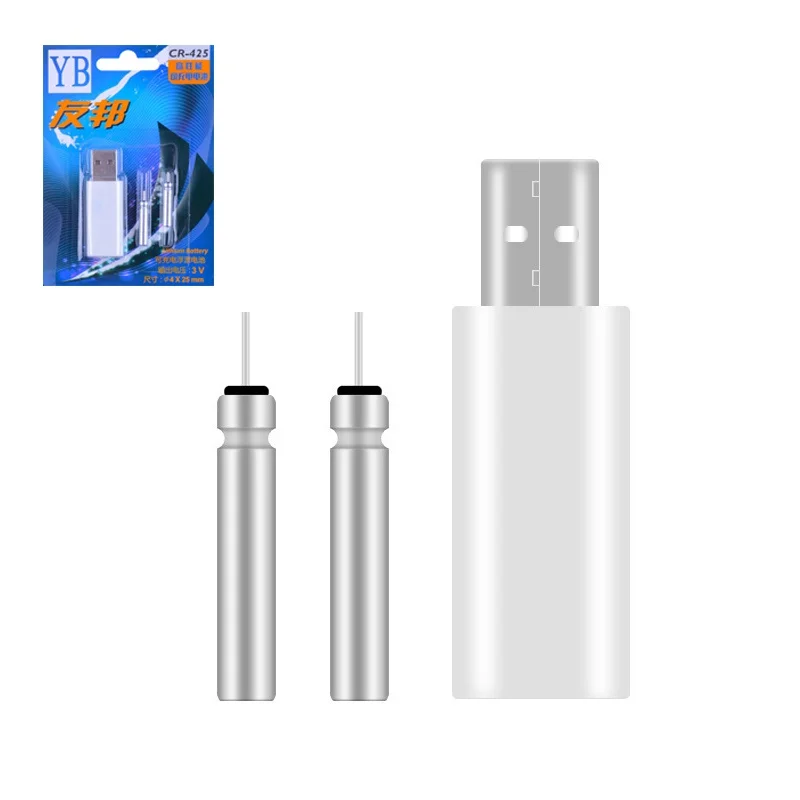 

Fishing Float Rechargeable Battery CR425 USB Charger For Electronic Floats Lure Batteries Night Fishing Accessories Tackles Gear