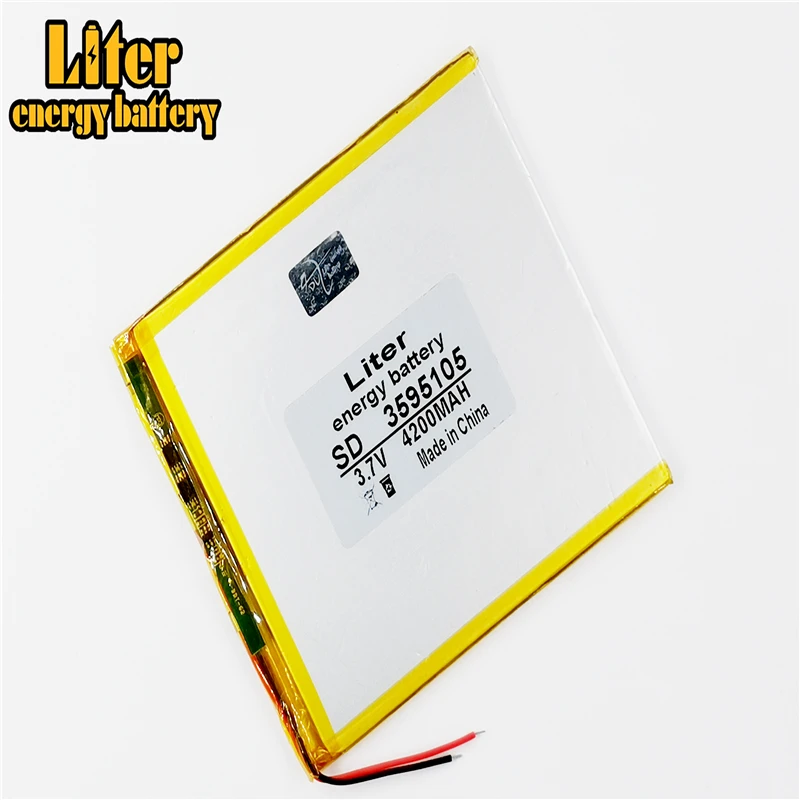 3 7 V 4200mAh 3595105 литий полимерный ионный аккумулятор для дюймов 8 9 дюймов|Батареи MP3/MP4