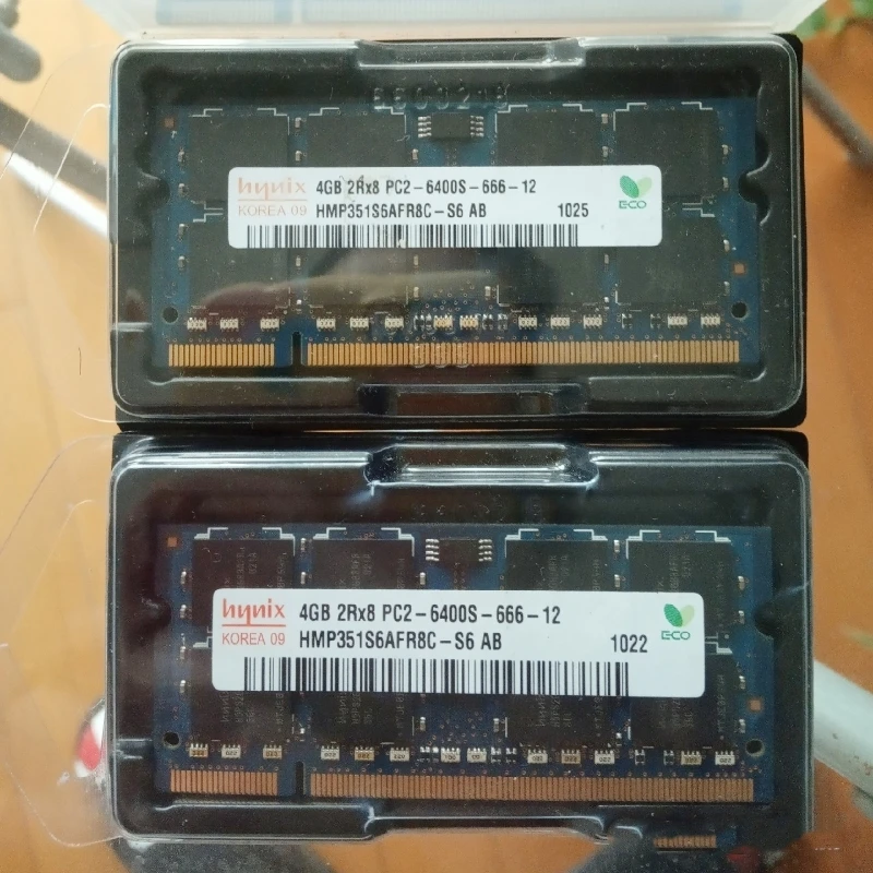 Hynix оперативная память DDR2 4 ГБ 800 МГц для ноутбука Гб 2Rx8 PC2 6400S 666 12 ddr2 ОЗУ 200PIN 1 8 в