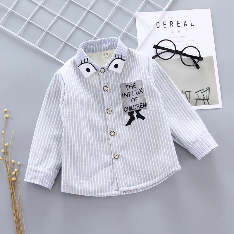 Теплые плотные детские рубашки осенне зимняя клетчатая рубашка с мехом внутри От