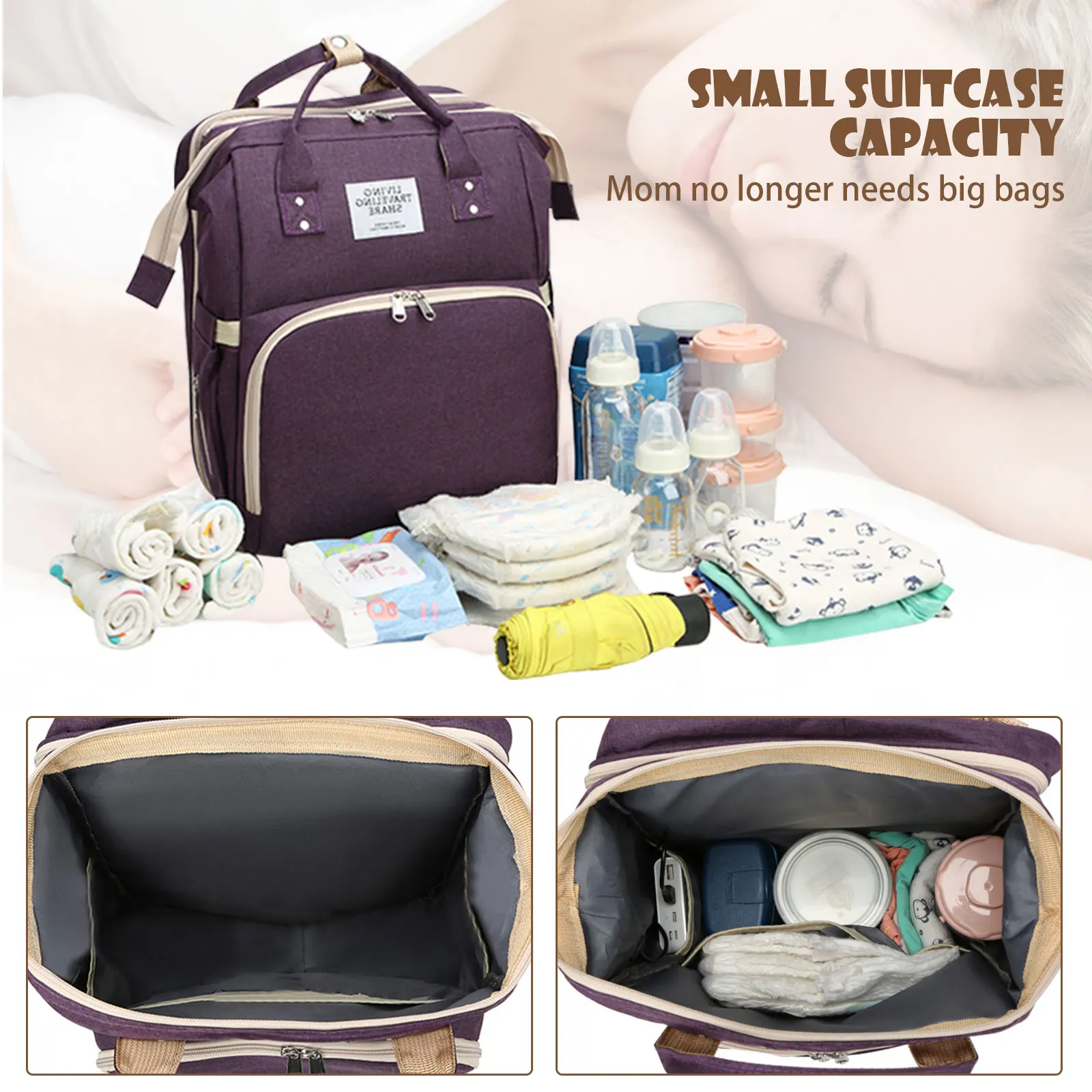 Многофункциональный рюкзак для мамы портативная вместительная сумка пеленок