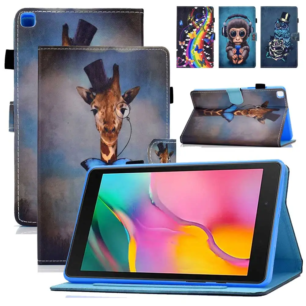 Чехол для Samsung Galaxy Tab A 8 0 2019 Женский чехол планшета подставка T290 T295 чехлы|Чехлы