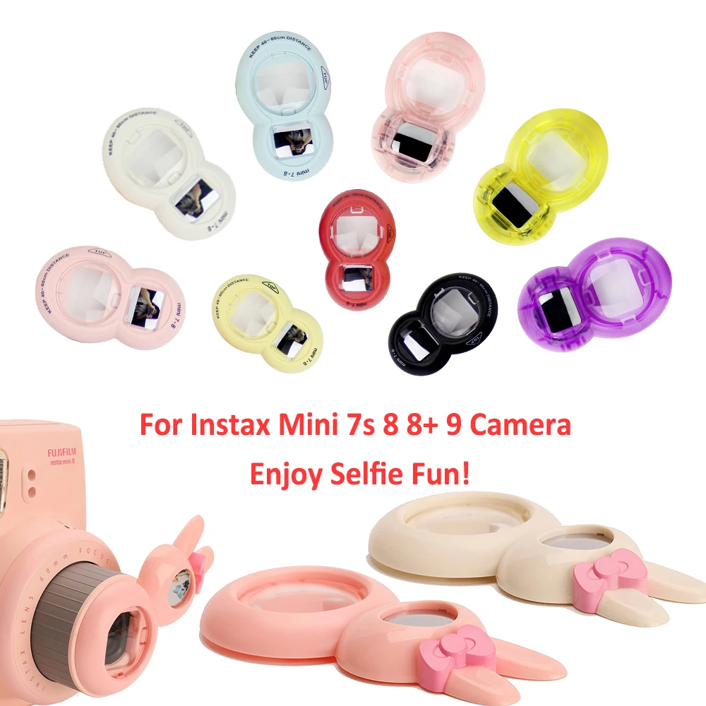 

For Fujifilm Instax Camera Mini 9 Mini 8 Mini 7s PIC-300 Film Camera Close-Up Lens With Selfie Mirror With Cute Classic Design