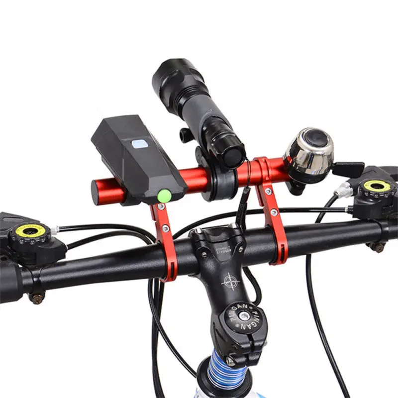 

20CM Carbon Tube Bicycle Handlebar Extender Mount Mountain MTB Bike Cycling Headlight Bracket Lamp Flashlight Holder Accessorie