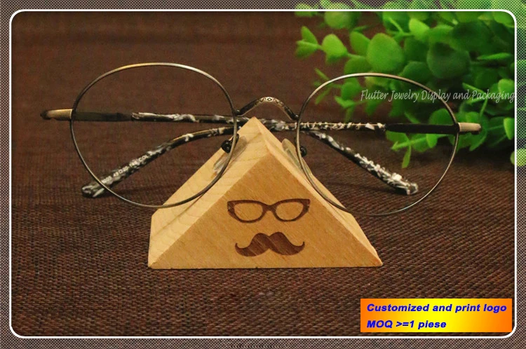 

Fashion Wooden Triangle Sunglass Display Stand Eyeglass Holder Organizer Glasses Showing Rack Shwcase