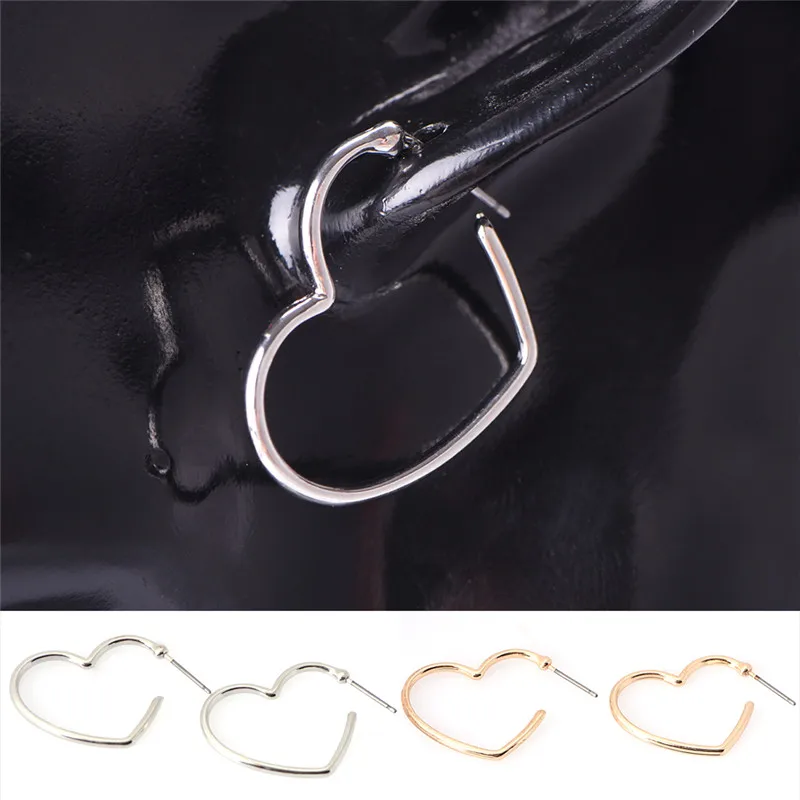 Серьги-гиперболы круглые в форме сердца 1 пара | Украшения и аксессуары