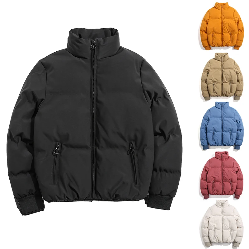 

bakawei Women Short Puffer Jacket Cotton-Padded Thick Drawstring Parkas Zipper Winter Bubble Coat Warm Casual Hot Street Outfits