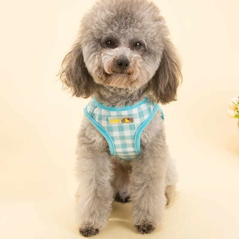 Комплект из тканевой шлейки и поводка для собак Тедди Бишон жилет ремни