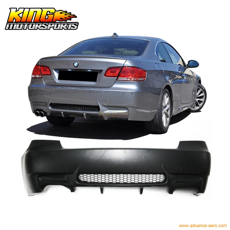 Подходит для 07 13 BMW E92 E93 3 Series M3 СТИЛЬ Задний бампер крышка один выхлопной США