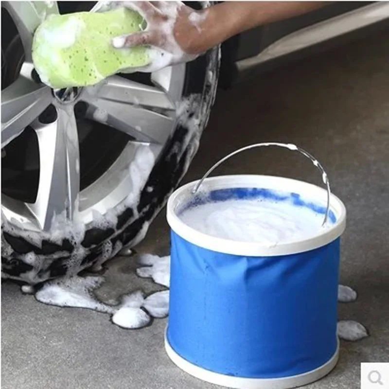 Portable Folding Bucket, Folding, For Tourism, Fishing Promotion, Folding Camping Bucket, Car Wash Bucket, Outdoor Camping