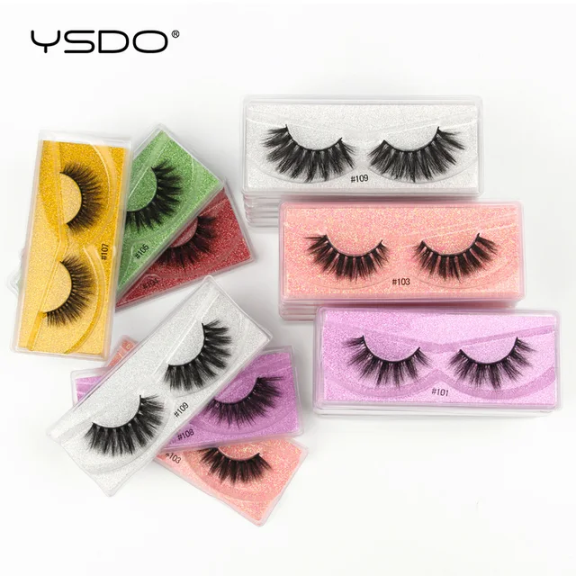 YSDO Eyelashes Wholesale 10/20/50/100 PCS 3d Mink Eyelashes Natural Mink Lashes Wholesale False Eyelashes Makeup Lashes In Bulk 2