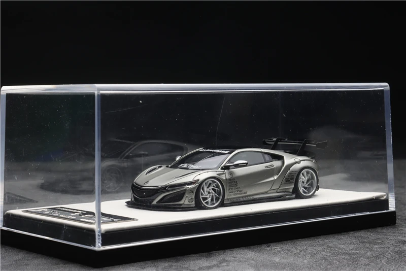 

Timothy Pierre TP 1:64 LBWK LB Performance Honda NSX Metallic Grey Resin Model Car
