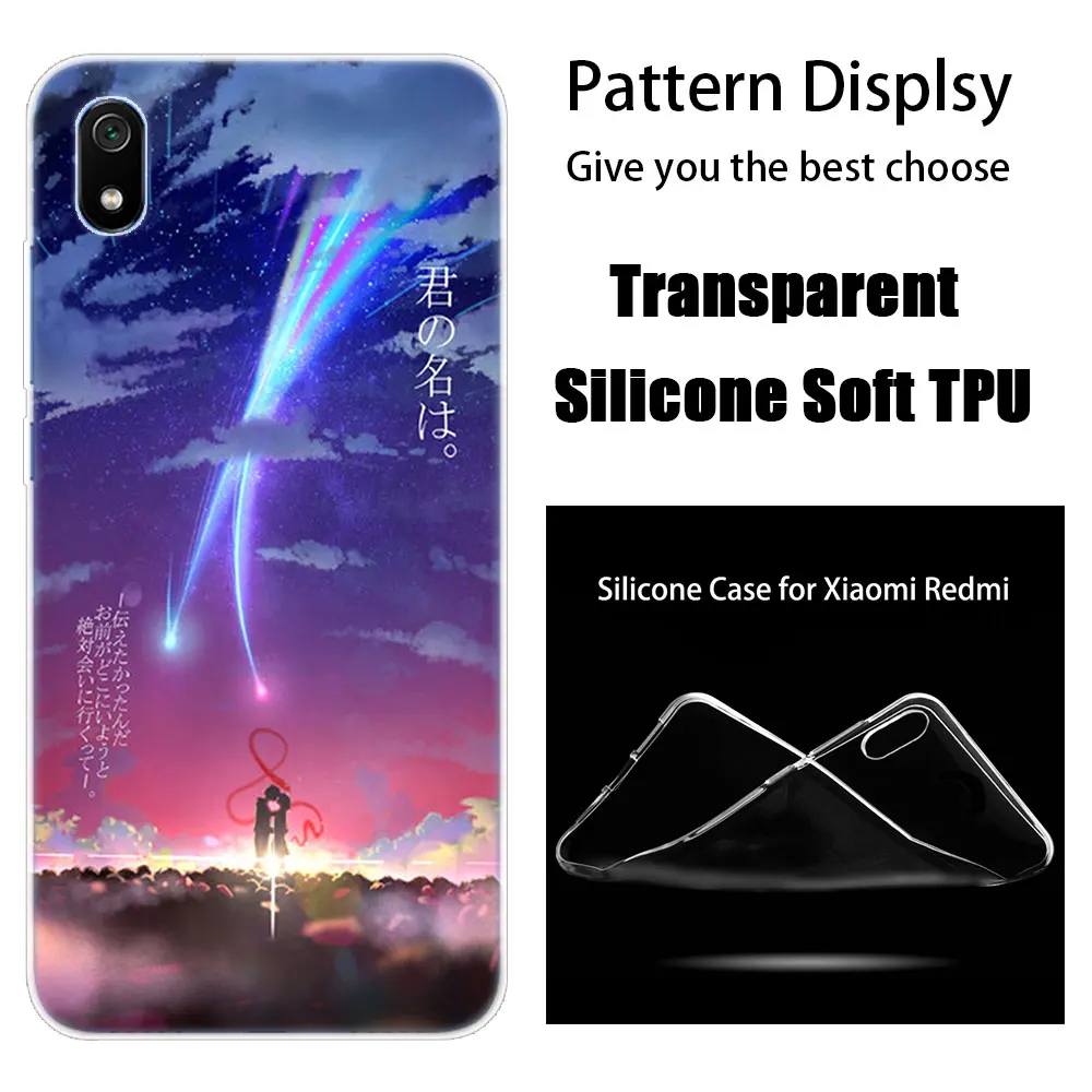 010 Роскошный силиконовый чехол аниме ваше имя Kimi no Na wa для Xiaomi Redmi K20 Pro 7 7A 6 6A 4X5 Plus S2 GO Note 8 7 6 5 Pro 4 - Цвет: 010