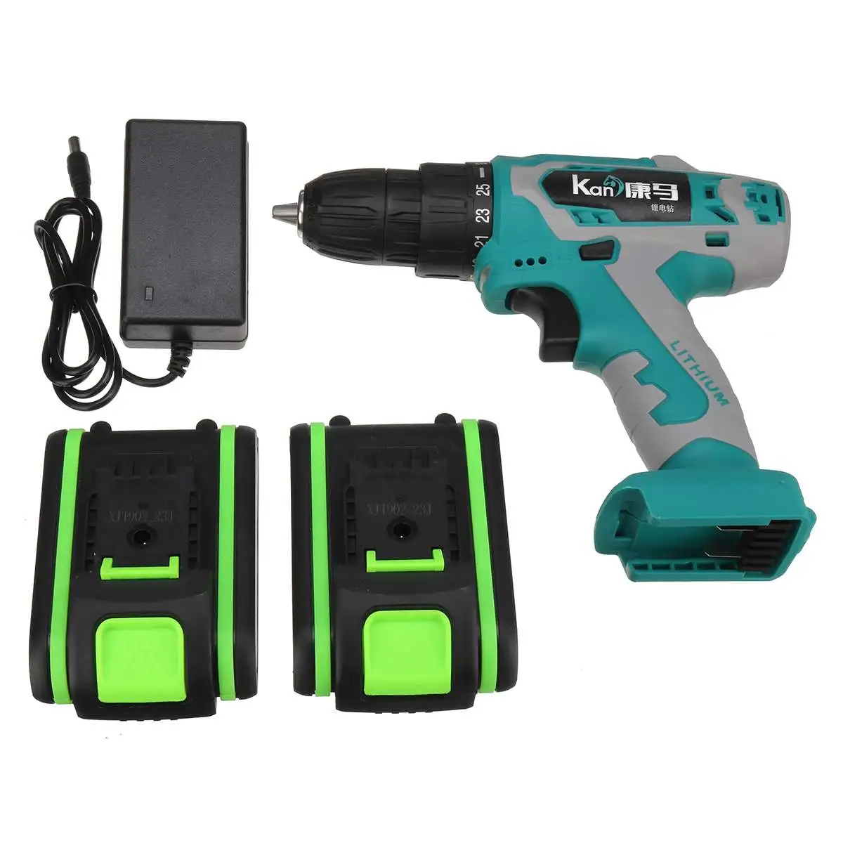 

48V Electric Screwdriver Mini Wireless Power Impact drill Driver With 2 Batteries Lithium-Ion Battery Home Power Tool with box