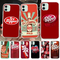 dr pepper cover black soft shell phone case for iphone 11 pro xs max 8 7 6 6s plus x 5s se 2020 xr cover
