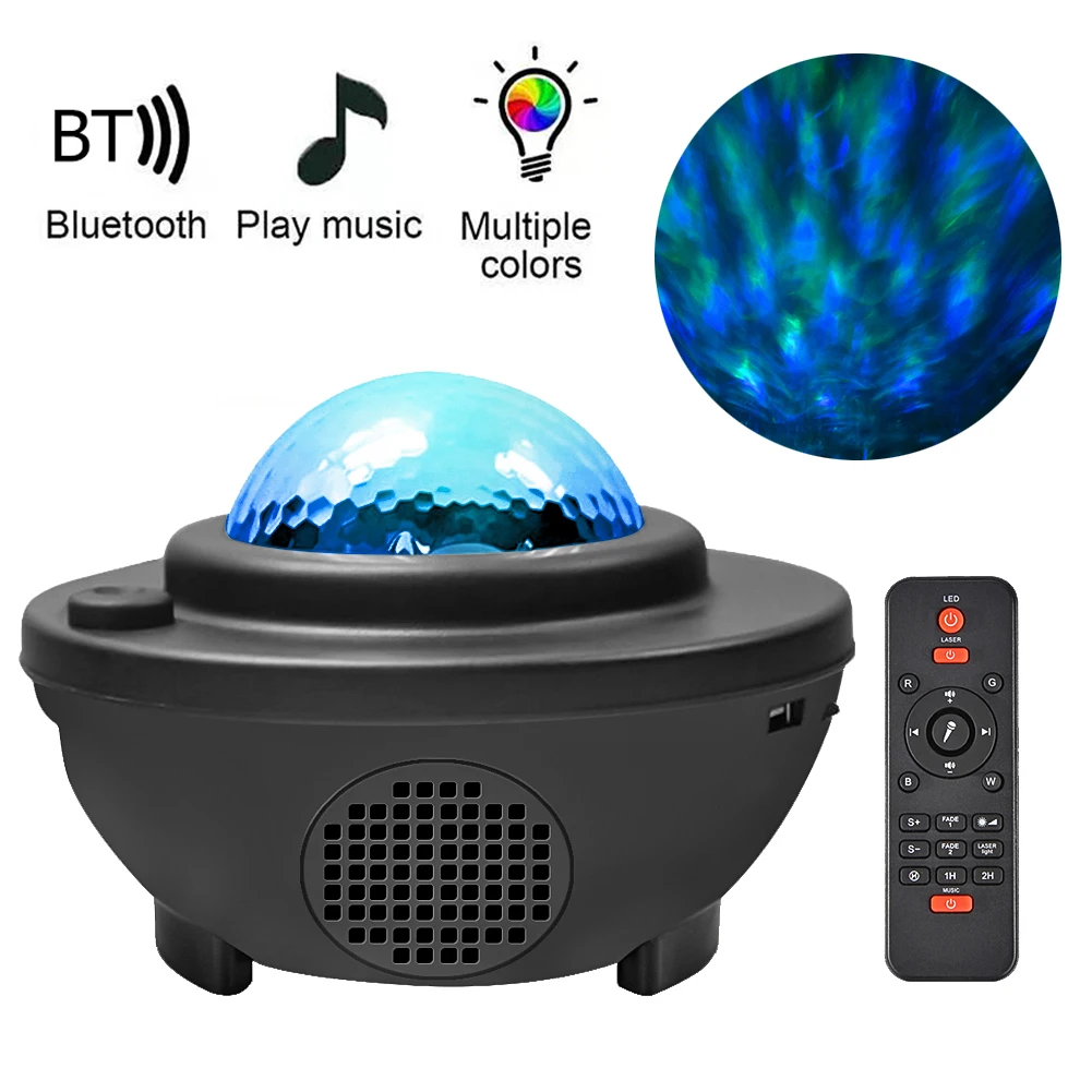 

Colorful Starry Sky Projector Blueteeth USB Voice Control Music Player LED Night Light Romantic Projection Lamp Birthday Gift