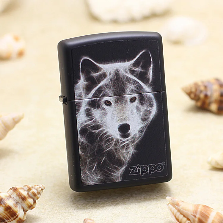 Оригинальная зажигалка Zippo медная ветрозащитная черная матовая керосиновая с