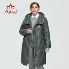 Astrid 2020 новое зимнее женское пальто Женская длинная теплая парка модная Толстая куртка с капюшоном био-пух Большие размеры женская одежда 6580