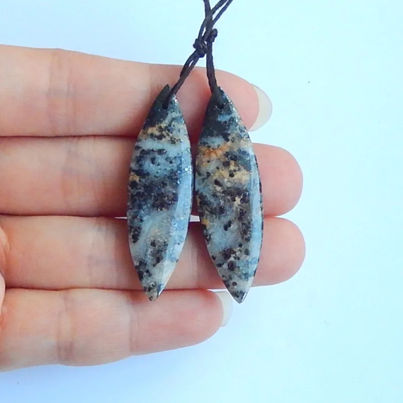 Женские серьги из белого кварца с пиритом очаровательные женские ювелирные