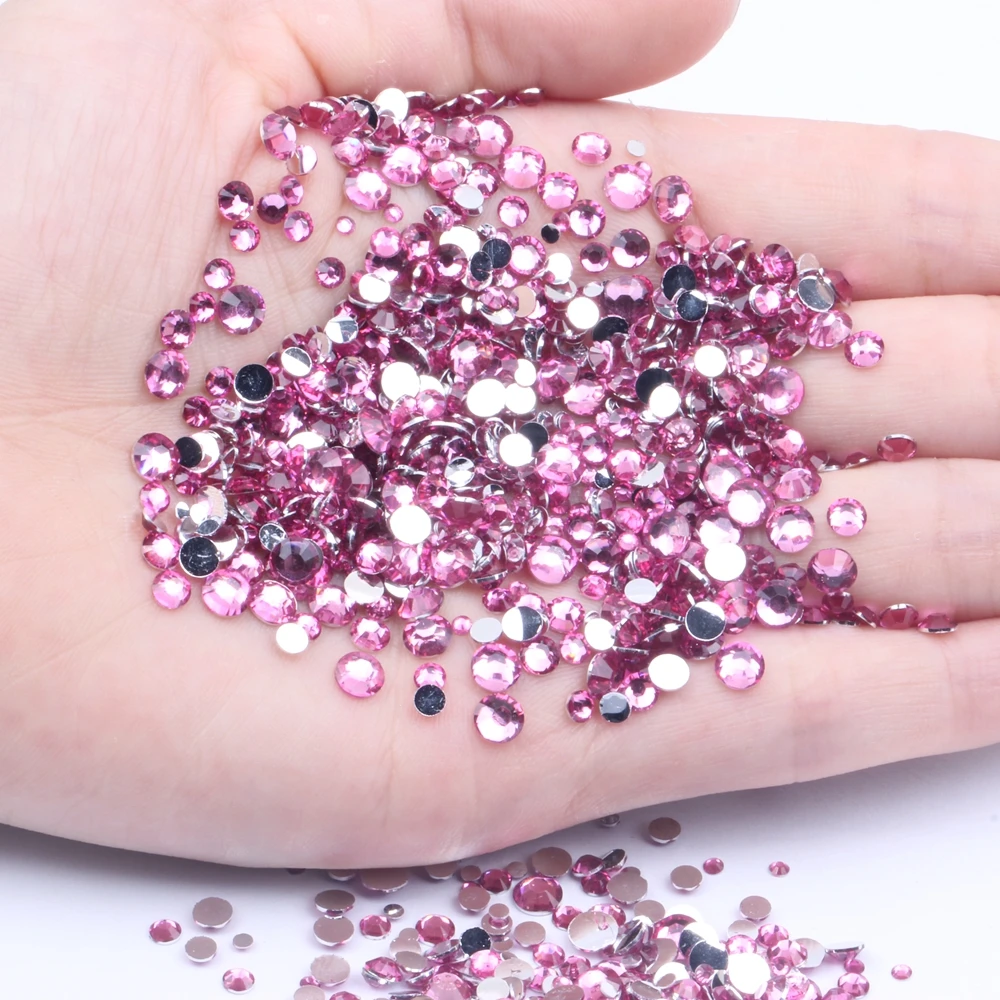 

Resin Rhinestones 6mm 10000pcs Flatback Normal Colors Many Colors Choose Round Glue On Diamonds DIY Nails Art Decorations