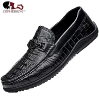 first layer cowhide peas shoes genuine leather slip on plus size spring and autumn 2021 mens casual shoes mens leather shoes
