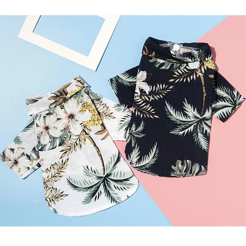 Кокосовое Дерево Печать Собака Футболка Щенок Кот Толстовка для симпатичного