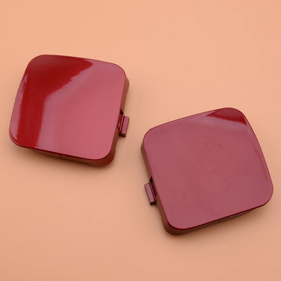 1 пара красный передний бампер буксировочный крюк проушина крышка подходит для