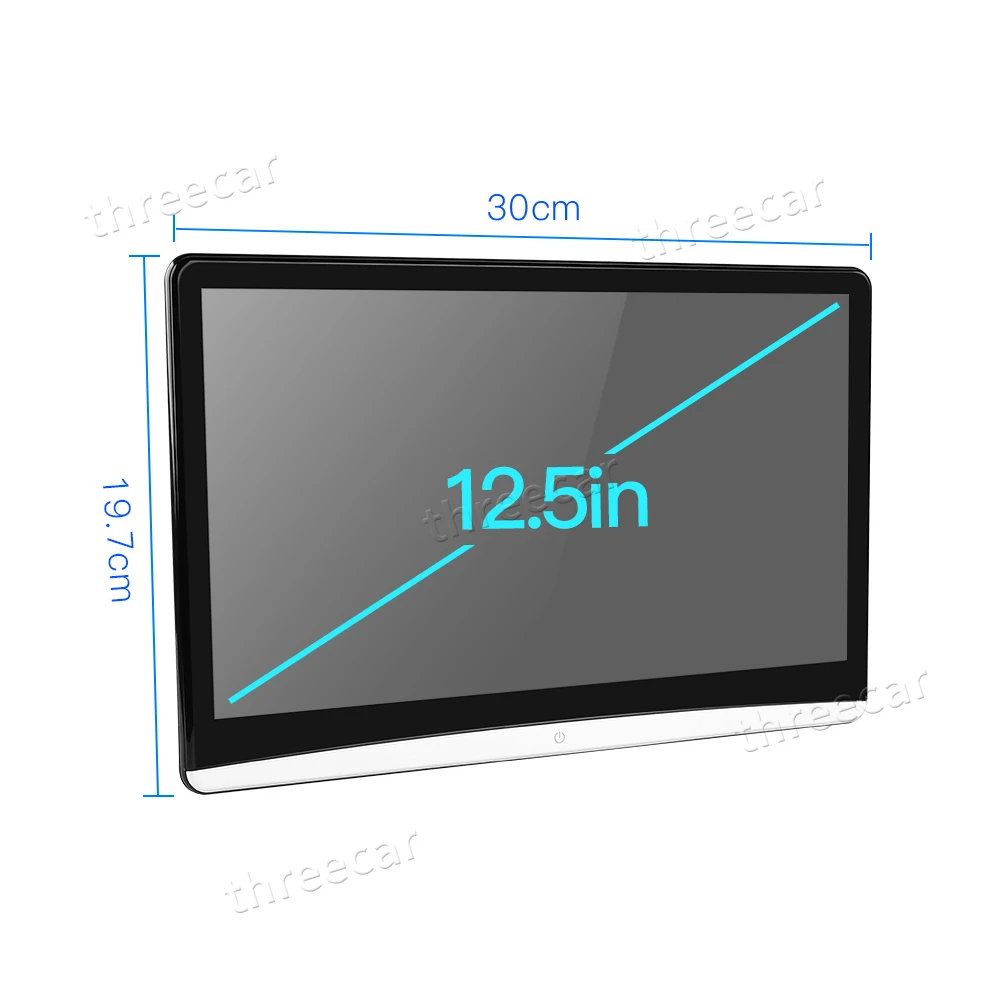 

12.5 inch Android 9.0 Car Headrest Monitor 1920 * 1080 4K 1080P Touch Screen WiFi / Bluetooth / USB / SD / HDMI / FM / Mirror