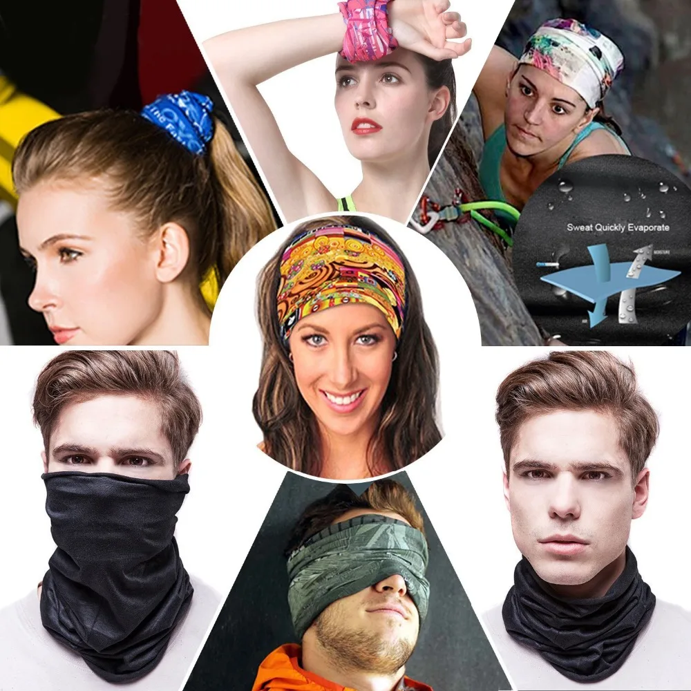 

3D Seamless Balaclava Face Cover Bandanas Cosplay Breathable Cycling Motorcycle Motorbike Moto Fishing Scarf Headband Men Women
