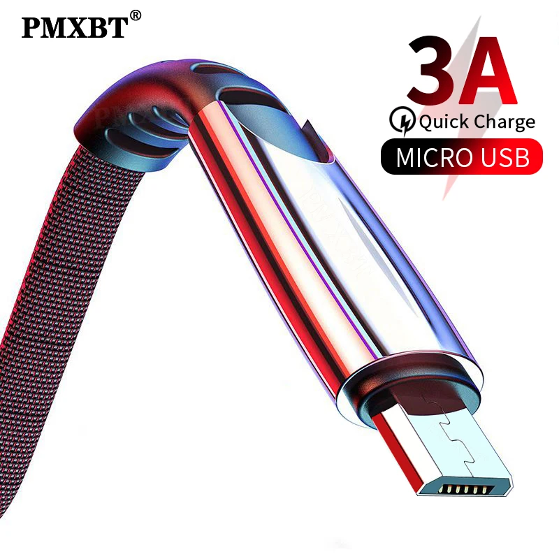 

Micro USB Cable 3A Fast Charging Micro Data USB Cable For Samsung S6 Xiaomi Redmi Huawei Android Mobile Phone Charger Cable Cord