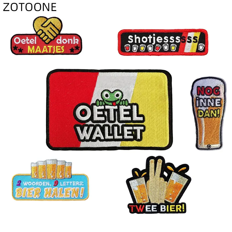 ZOTOONE утюжок на заплатках для одежды Oetel donk Carnival for Netherland вышитый патч