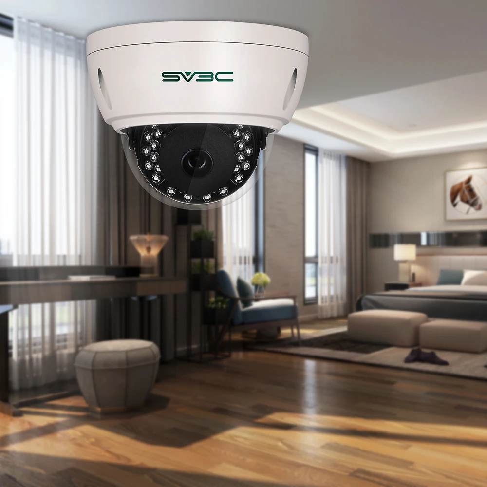 Купольная IP-камера SV3C H.265 HD 5 МП 2560*1920 Onvif ИК 12 В PoE сетевая камера видеонаблюдения -
