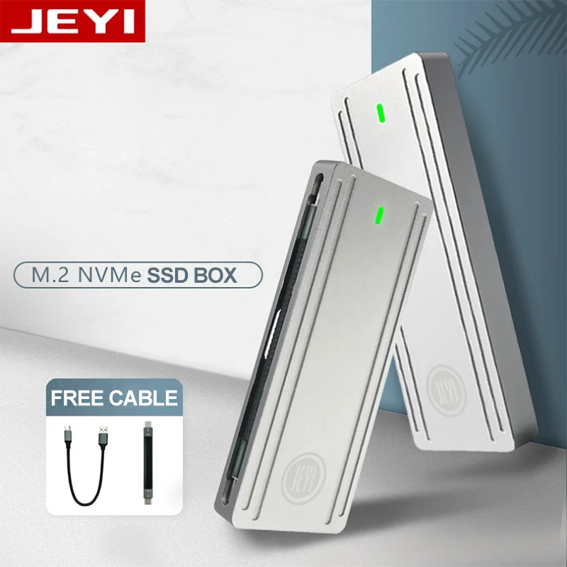 JEYI i9 GTR SSD твердотельный мобильный жесткий диск коробка M.2 NVME к TYPE C / USB3.1 внешняя