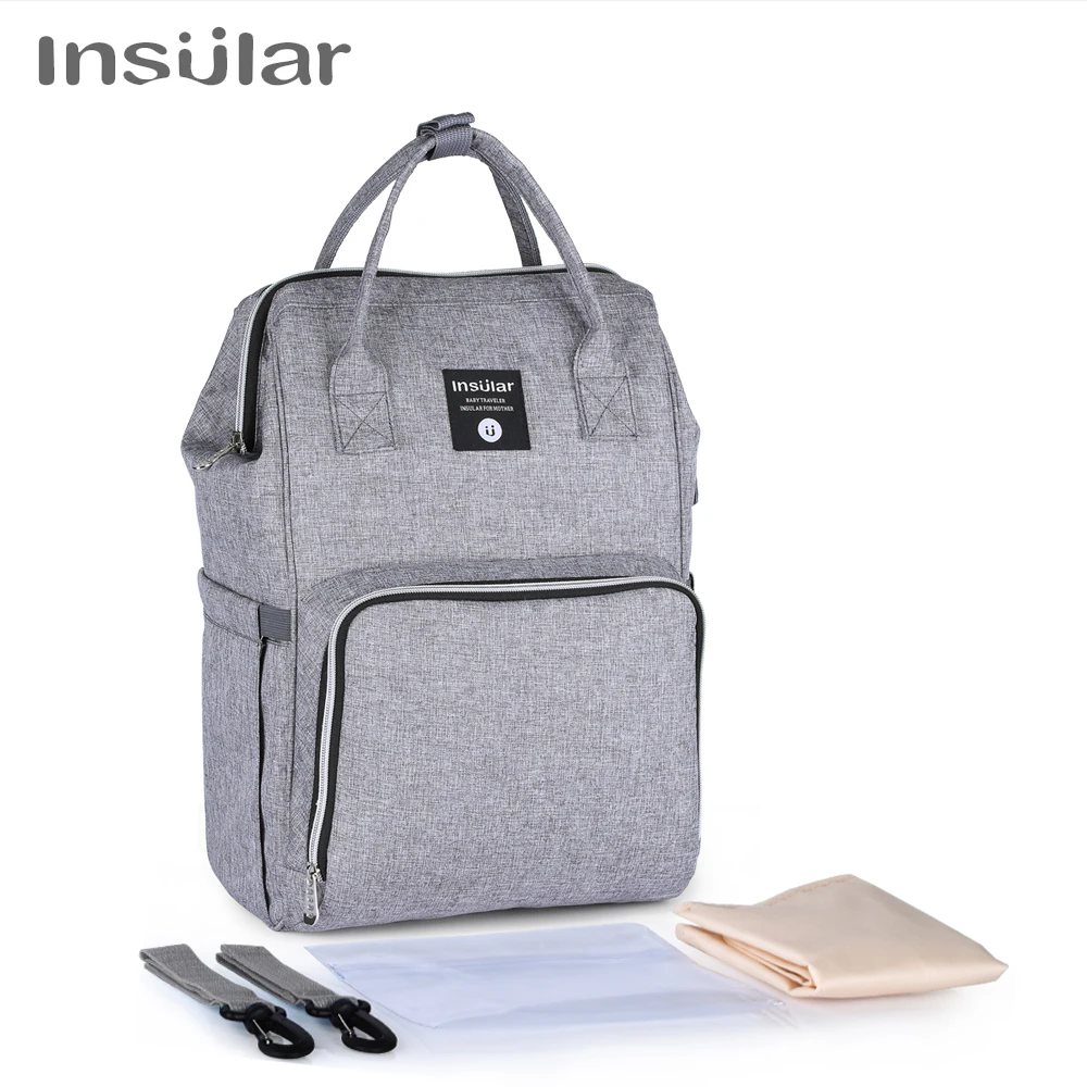 

Insular Diaper Bag Baby bags For Mom Maternity Nappy Backpack Mummy Bag Waterproof Baby Backpack For Stroller Nursing Diaper Bag