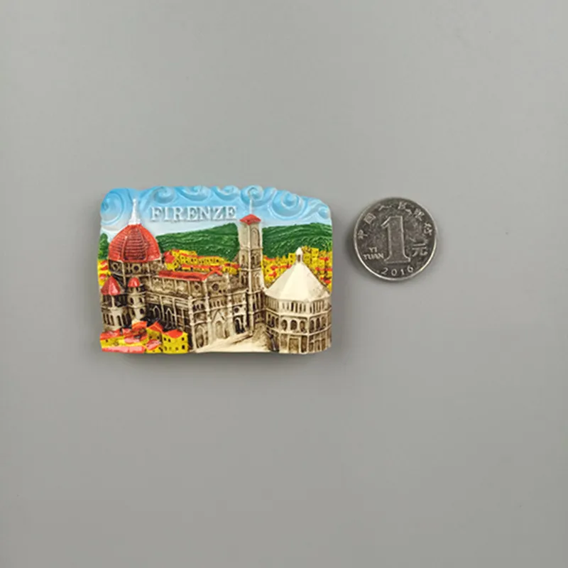 World Fridge Magnet Fridge Magnets Italy Rome Resin Fridge Magnet Sticker World Travel Souvenir Magnetic - Цвет: Florence