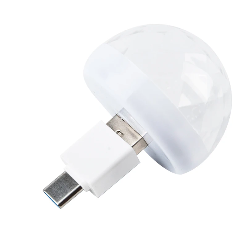 Автомобильная лампа с USB-разъемом DJ RGB миниатюрный Красочный музыкальный