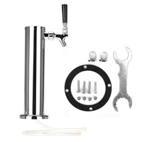 single chromed tap stainless steel beer draft tower faucet bar homebrew for kegerator