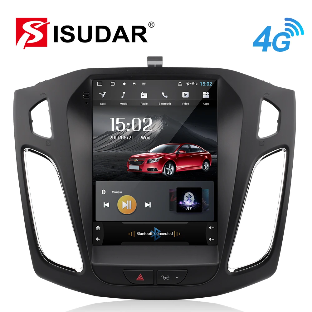 Автомагнитола Isudar H53 1 Din Android для Ford/Focus 2012 GPS автомобильный мультимедийный