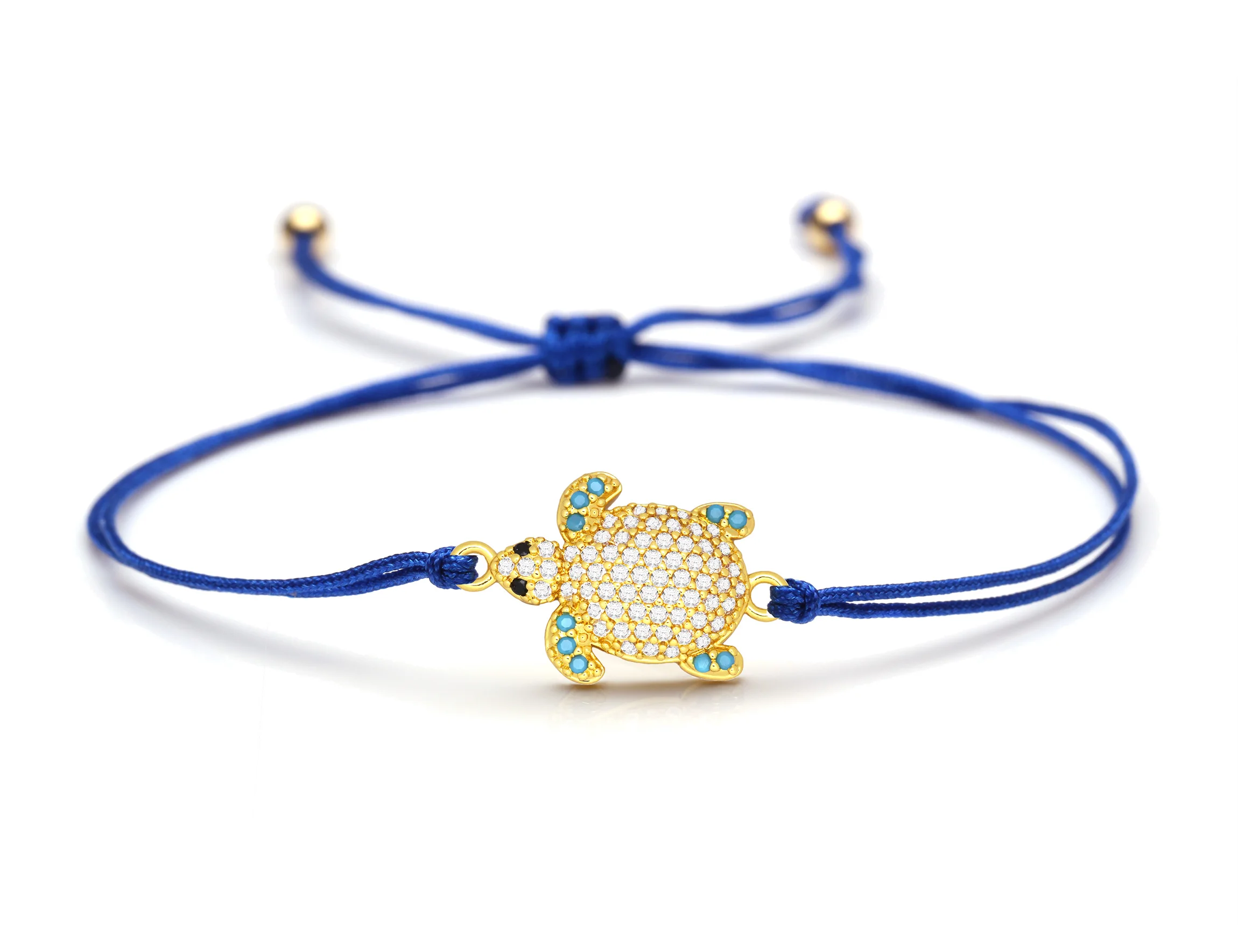 Белый кубический цирконий латунь морская черепаха браслет женский роскошный