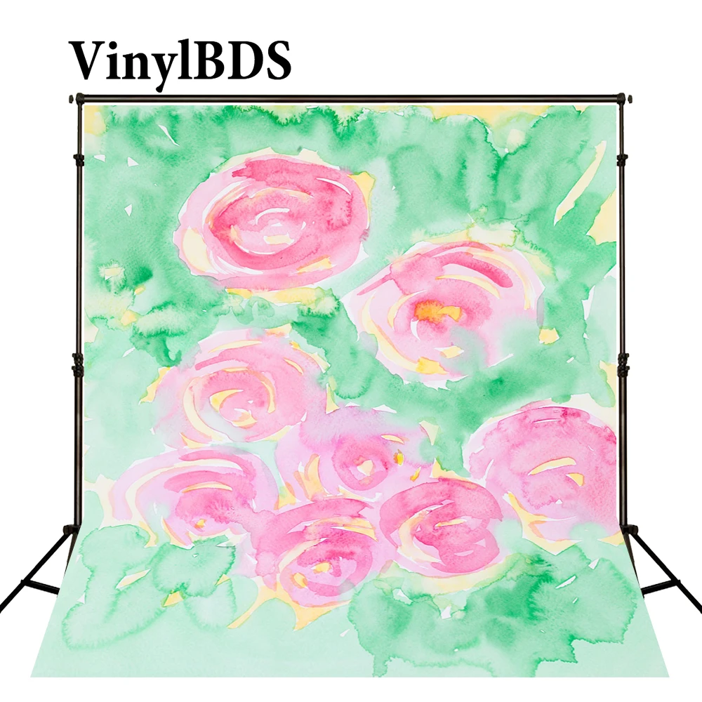

VinylBDS Фото фоны чернильный рисунок детский фон красные розы цифровой печатный фон