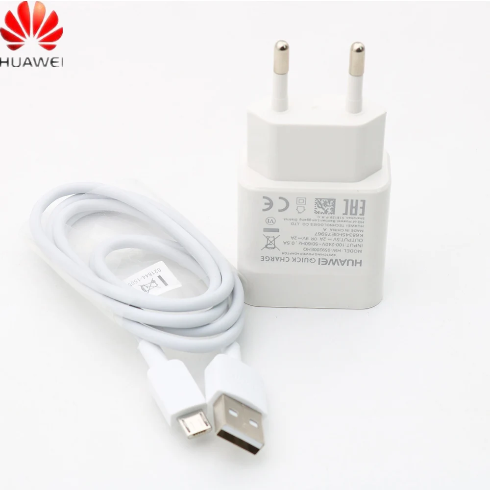 Зарядное устройство Huawei с Micro USB / Type-c кабелем зарядное европейской вилкой для